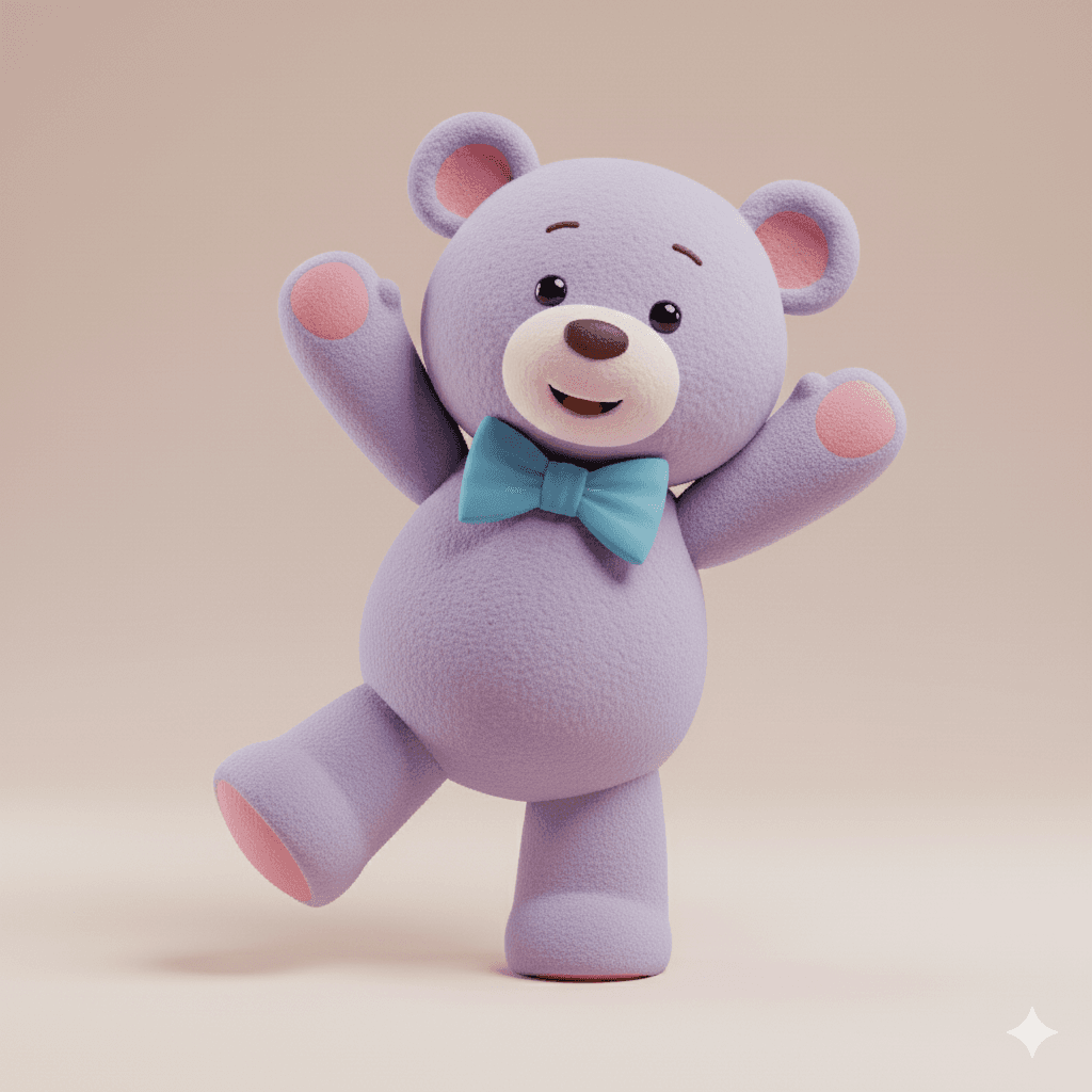 A cute, fluffy pink octopus plush toy.