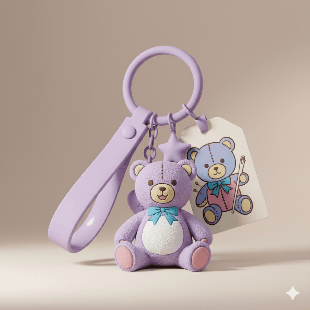 Happy Star Keychain image 2